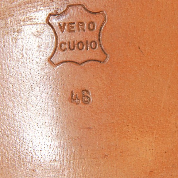 Brown leather Men's shoes , Made in Italy - Picture 5 of 6